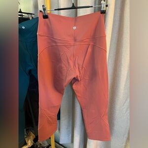 lululemon High-Rise Cropped Leggings | Clay / Terracotta | Size 8